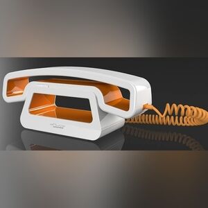 SwissVoice ePure CH01 Handset with Base Stand White & Orange NWT